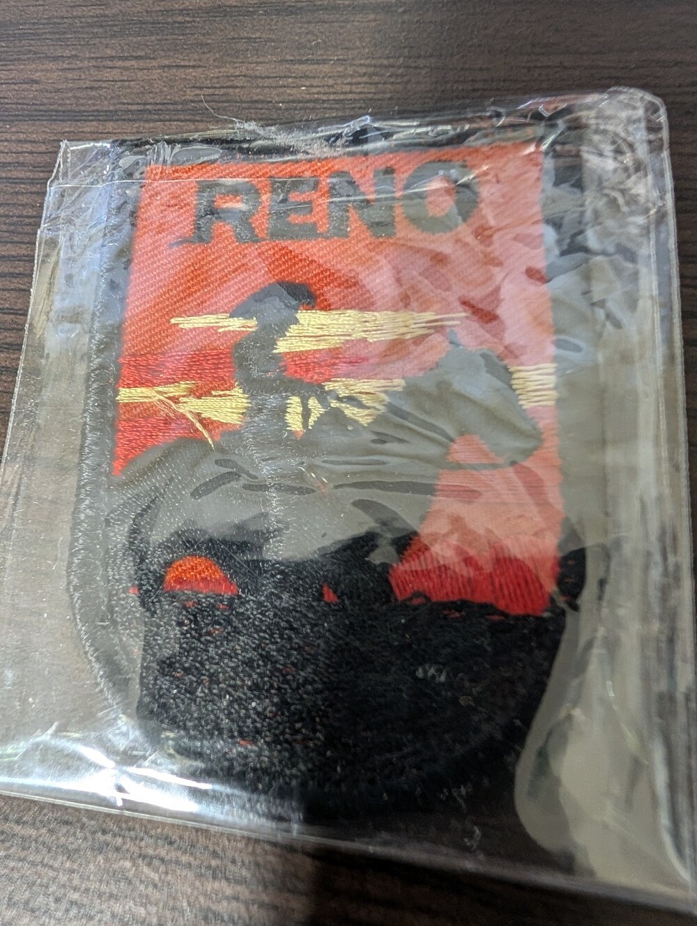 Reno Embroidered Patch - Red, Black & Gold